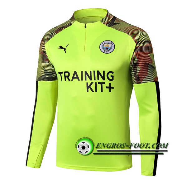 Engros-foot: Sweatshirt Training Manchester City Vert 2019 2020 Thailande