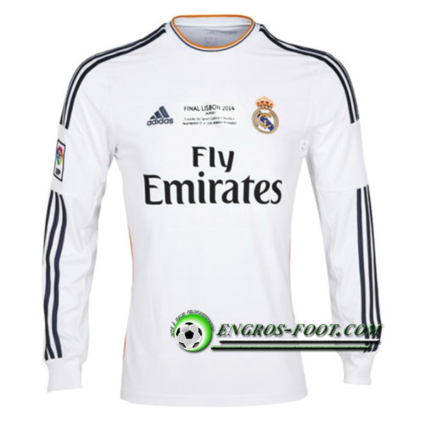 Engros-foot: Jeu Maillot de Real Madrid Manches longues Domicile 2013/2014 Thailande