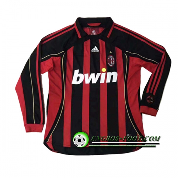 Engros-foot: Jeu Maillot de Milan AC Manches longues Domicile 2006/2007 Thailande