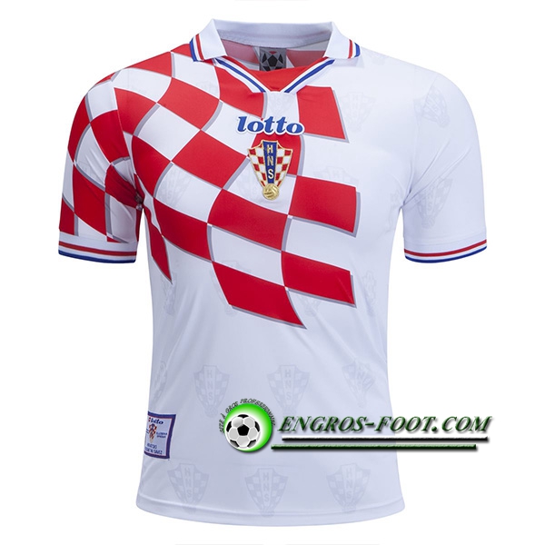 Engros-foot: Jeu Maillot de Croatie Domicile 1998 Thailande