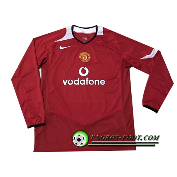 Engros-foot: Jeu Maillot de Manchester United Manches longues Domicile 2005/2006 Thailande