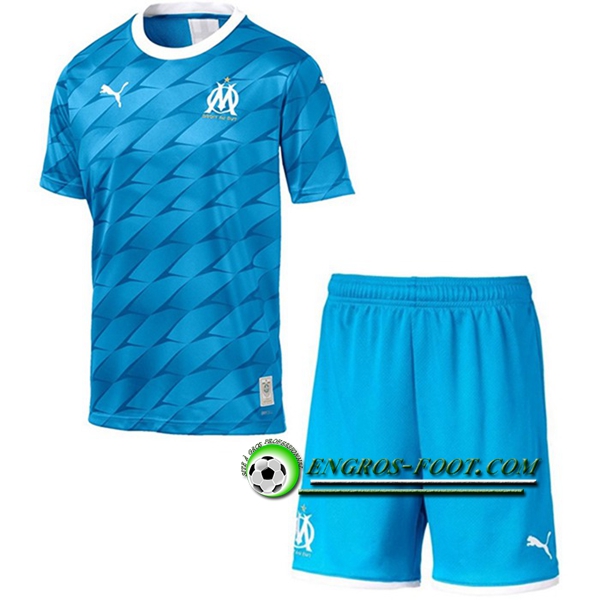 Engros-foot: Ensemble Maillot Foot Marseille OM Enfants Domicile 2019 2020 Thailande