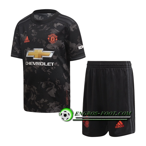 Engros-foot: Ensemble Maillot Foot Manchester United Enfants Third 2019 2020 Thailande