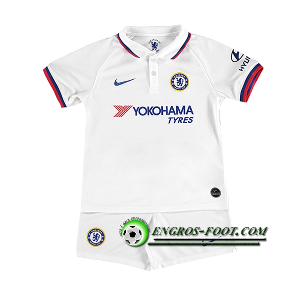 Engros-foot: Ensemble Maillot Foot FC Chelsea Enfants Exterieur 2019 2020 Thailande