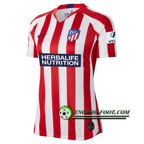 Engros-foot: Jeu Maillot de Atletico Madrid Femme Domicile 2019 2020 Thailande