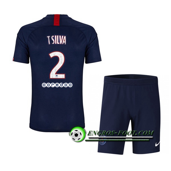 Engros-foot: Ensemble Maillot Foot PSG (T.SILVA 2) Enfant Domicile 2019 2020 Thailande