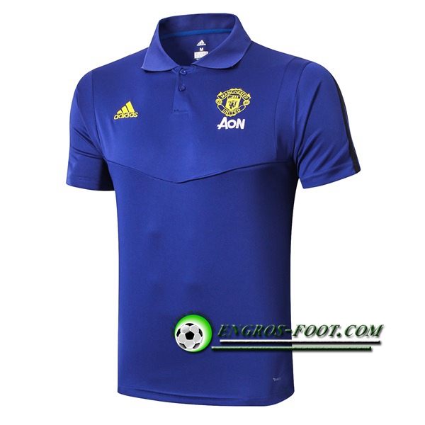 Engros-foot: Polo Foot Manchester United Bleu 2019 2020 Thailande