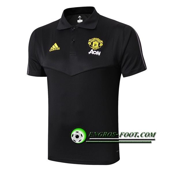 Engros-foot: Polo Foot Manchester United Noir 2019 2020 Thailande