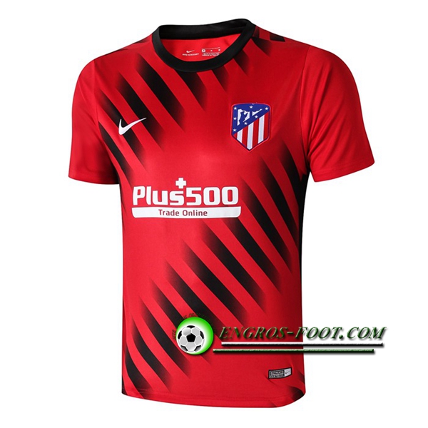 Engros-foot: Training T-Shirts Atletico Madrid Rouge/Noir 2019 2020 Thailande