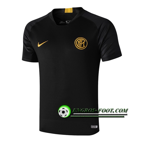 Engros-foot: Training T-Shirts Inter Milan Noir 2019 2020 Thailande