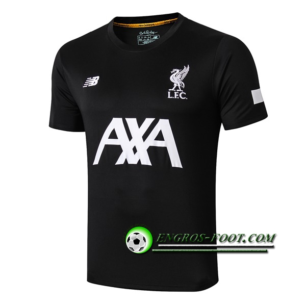 Engros-foot: Training T-Shirts FC Liverpool AXA Noir 2019 2020 Thailande