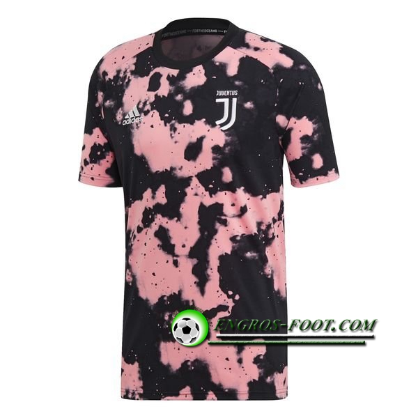 Engros-foot: Training T-Shirts Juventus Noir/Rose 2019 2020 Thailande