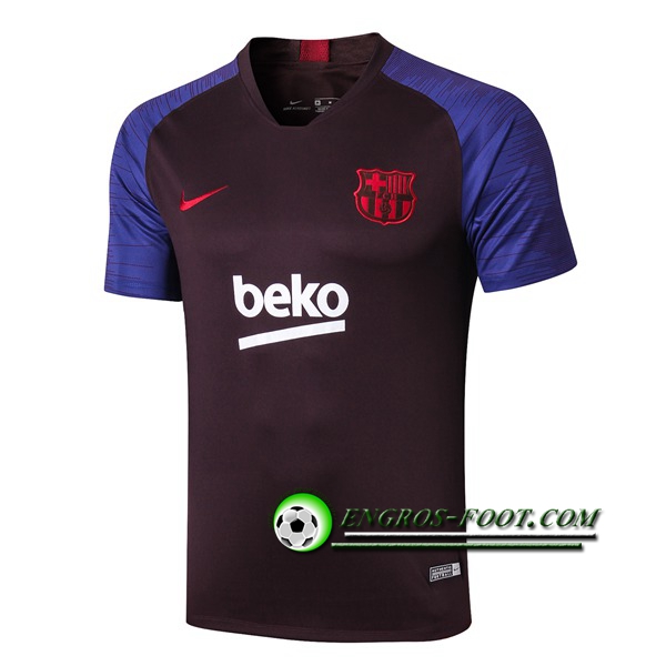 Engros-foot: Training T-Shirts FC Barcelone Pourpre 2019 2020 Thailande