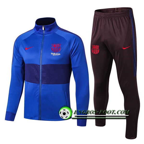 Engros-foot: Ensemble Survetement Foot - Veste FC Barcelone Bleu 2019 2020 Thailande