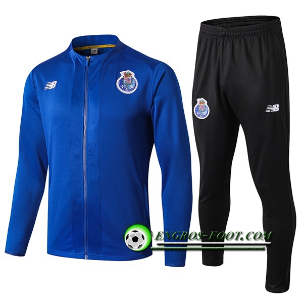 Engros-foot: Ensemble Survetement Foot - Veste FC Porto Bleu 2019 2020 Thailande