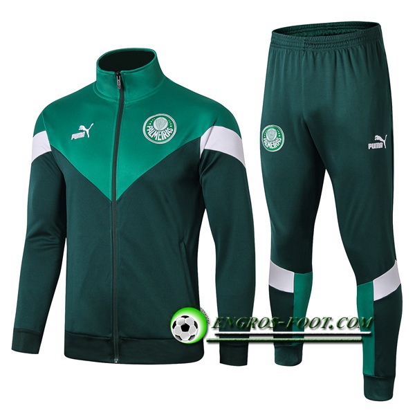 Engros-foot: Ensemble Survetement Foot - Veste Palmeiras Vert 2019 2020 Thailande