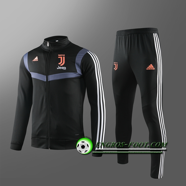 Engros-foot: Ensemble Nouveaux Survetement Foot Juventus Enfant Noir 2019 2020 Thailande