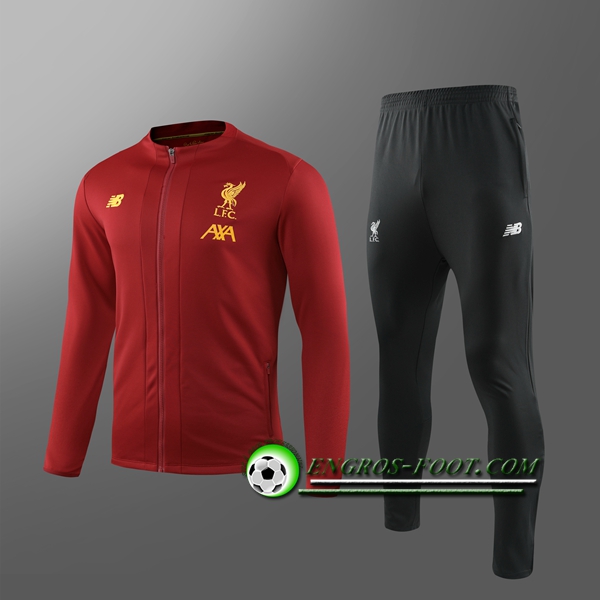 Engros-foot: Ensemble Survetement Foot - Veste FC Liverpool Enfant Rouge 2019 2020 Thailande