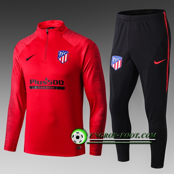 Engros-foot: Ensemble Nouveaux Survetement Foot Atletico Madrid Enfant Rouge 2019 2020 Thailande