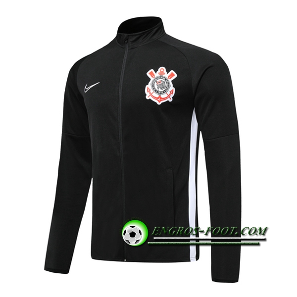 Engros-foot: Nouveaux Veste Foot Corinthians Noir 2019 2020 Thailande