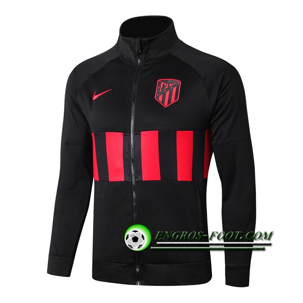 Engros-foot: Nouveaux Veste Foot Atletico Madrid Noir/Rouge 2019 2020 Thailande