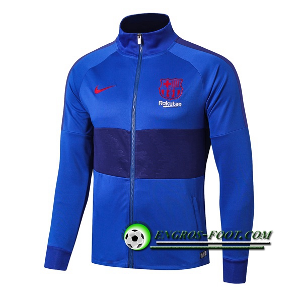 Engros-foot: Nouveaux Veste Foot FC Barcelone Bleu 2019 2020 Thailande