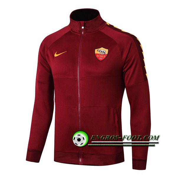 Engros-foot: Nouveaux Veste Foot AS Roma Brown 2019 2020 Thailande