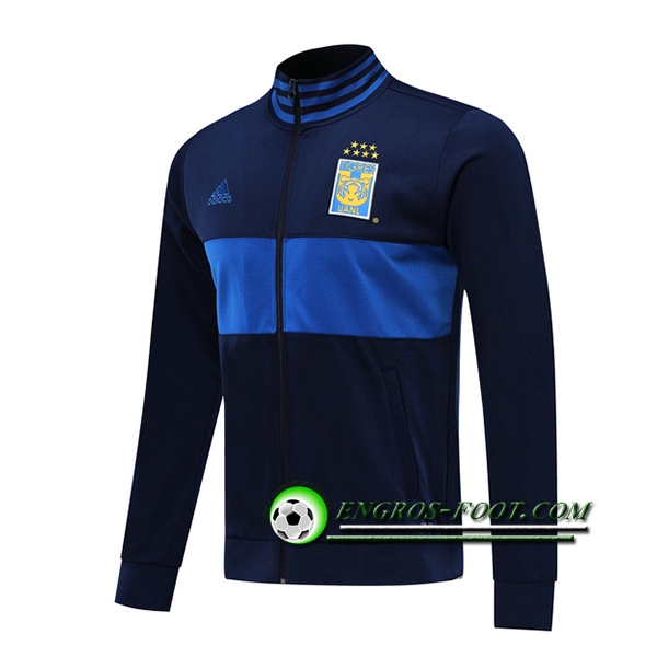 Engros-foot: Nouveaux Veste Foot Tigres UANL Bleu Fonce 2019 2020 Thailande