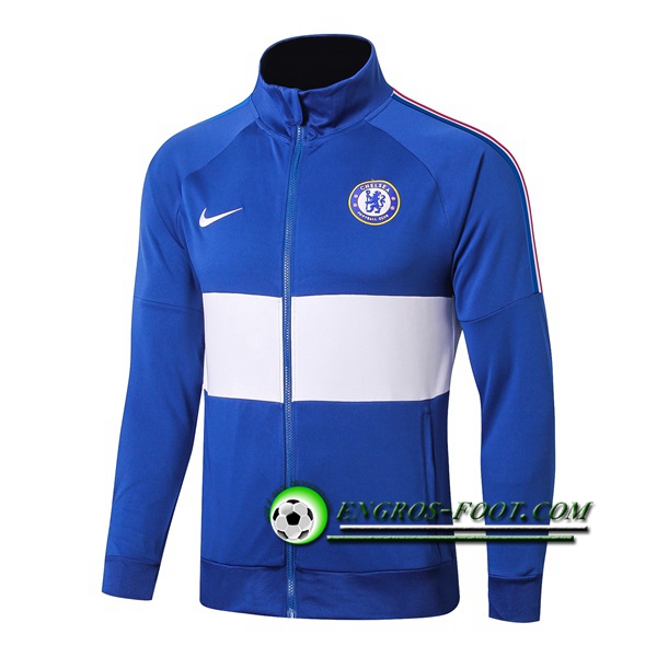 Engros-foot: Nouveaux Veste Foot FC Chelsea Bleu/Blanc 2019 2020 Thailande