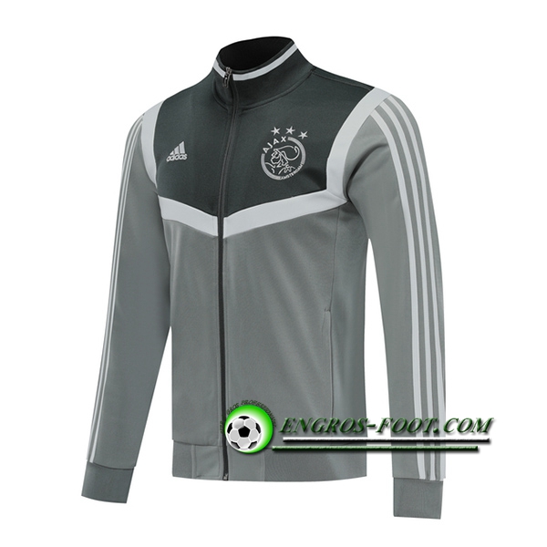 Engros-foot: Nouveaux Veste Foot AFC Ajax Gris 2019 2020 Thailande