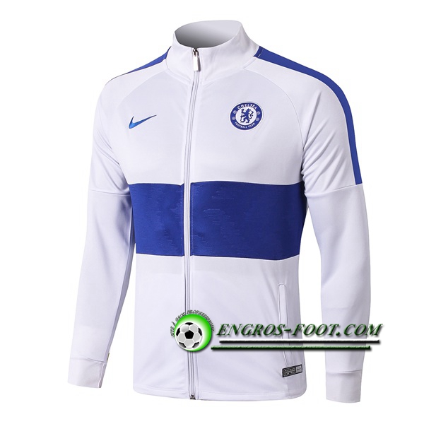 Engros-foot: Nouveaux Veste Foot FC Chelsea Blanc 2019 2020 Thailande