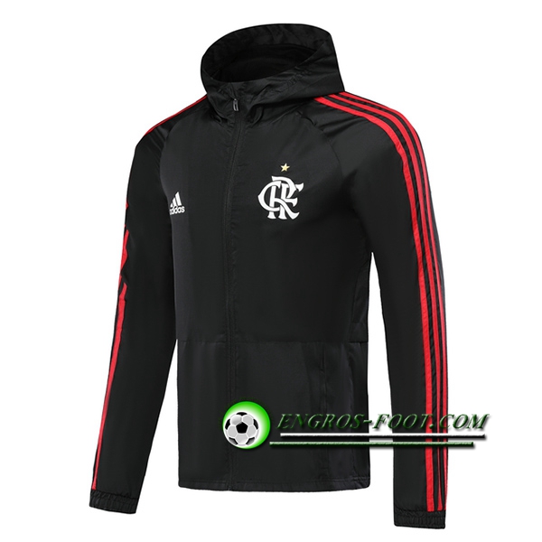 Engros-foot: Nouveaux Veste Coupe Vent Flamengo Noir 2019 2020 Thailande