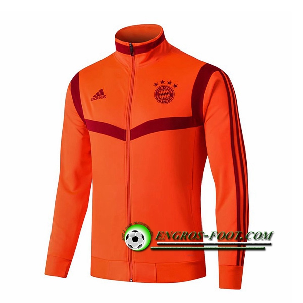 Engros-foot: Nouveaux Veste Foot Bayern Munich Orange 2019 2020 Thailande