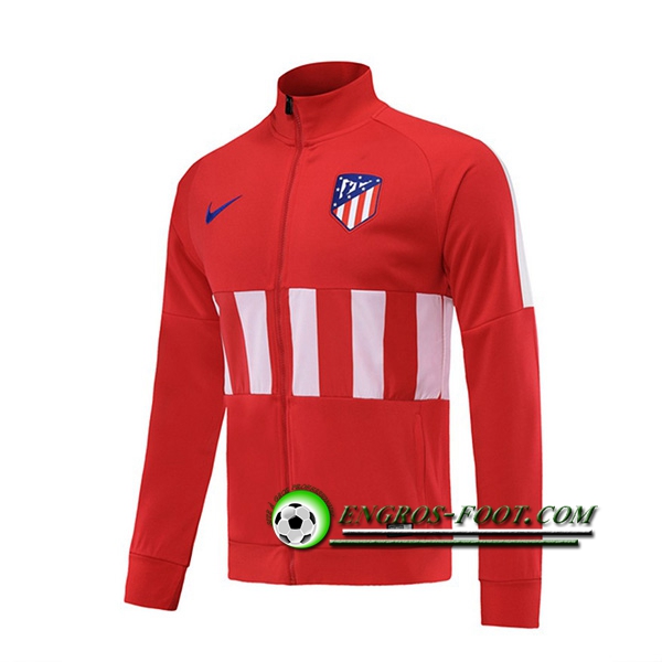 Engros-foot: Nouveaux Veste Foot Atletico Madrid Rouge/Blanc 2019 2020 Thailande