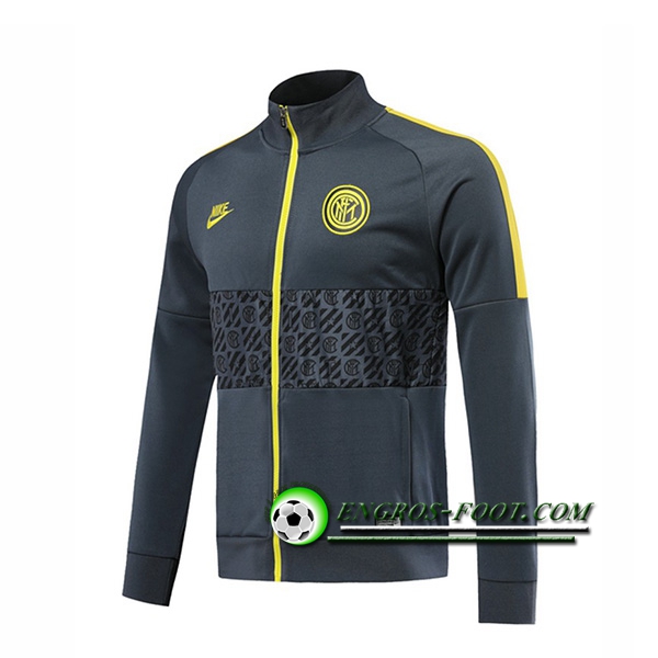 Engros-foot: Nouveaux Veste Foot Inter Milan Gris 2019 2020 Thailande