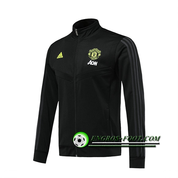 Engros-foot: Nouveaux Veste Foot Manchester United Noir 2019 2020 Thailande