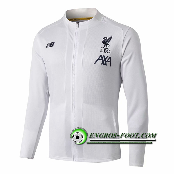 Engros-foot: Nouveaux Veste Foot FC Liverpool Blanc 2019 2020 Thailande