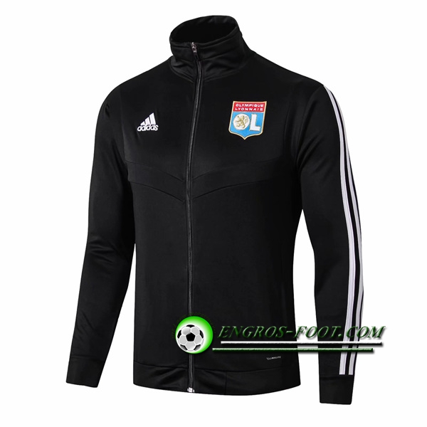 Engros-foot: Nouveaux Veste Foot Lyon OL Noir 2019 2020 Thailande