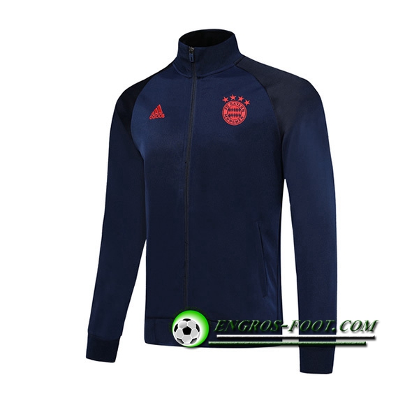 Engros-foot: Nouveaux Veste Foot Bayern Munich Bleu Fonce 2019 2020 Thailande