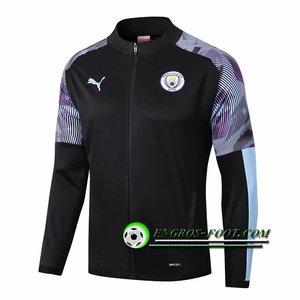 Engros-foot: Nouveaux Veste Foot Manchester City Noir 2019 2020 Thailande