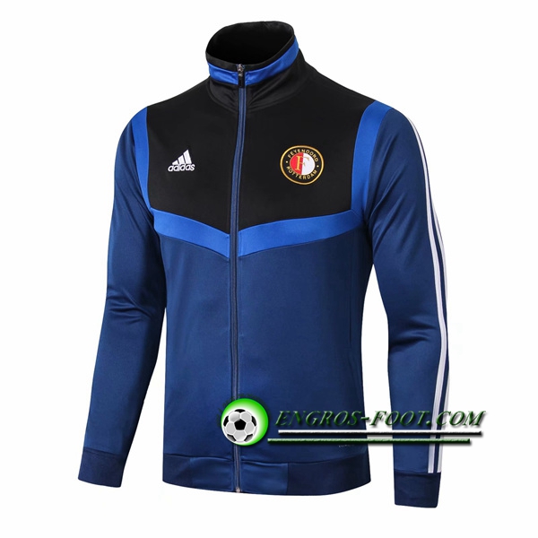 Engros-foot: Nouveaux Veste Foot Feyenoord Bleu/Noir 2019 2020 Thailande