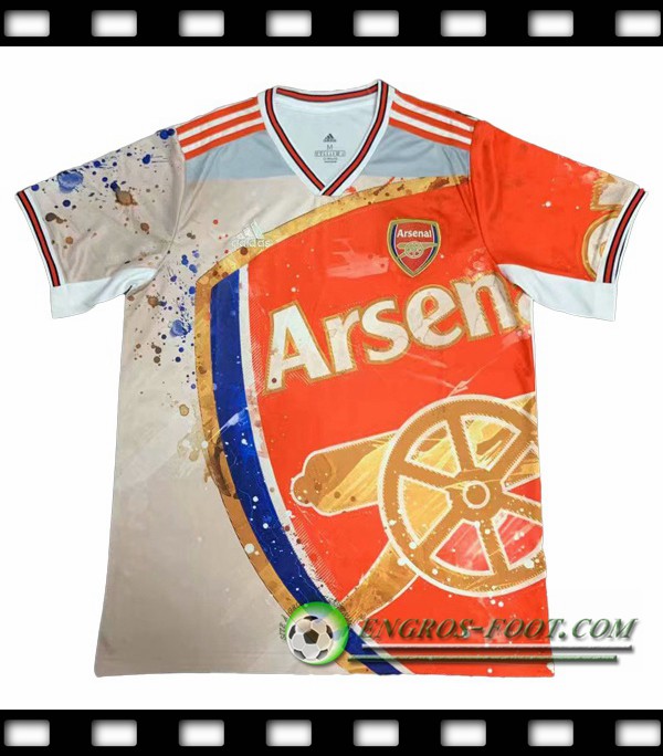 Engros-foot: Maillot Foot Arsenal Version Classique Rouge Blanc 2019 2020 Thailande