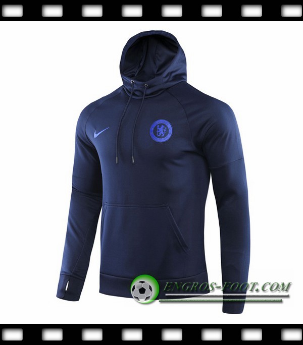 Engros-foot: Sweatshirt Training Capuche FC Chelsea Noir 2019/2020 Thailande