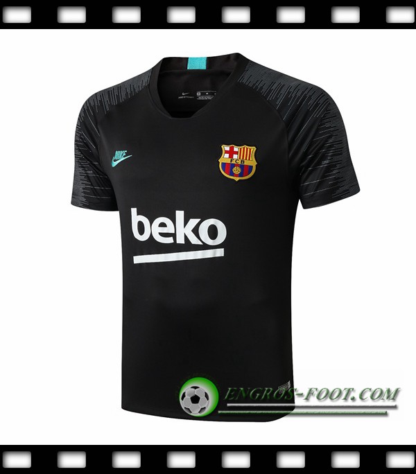 Training T-Shirts FC Barcelone Noir Vert 2019/2020