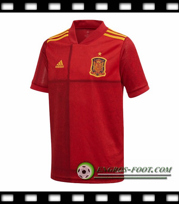 Engros-foot: Maillot Foot Equipe de Espagne Domicile 2020/2021 Thailande