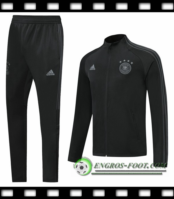 Ensemble Survetement de Foot - Veste Allemagne Noir 2019/2020