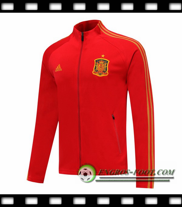 Engros-foot: Nouveaux Veste Foot Espagne Rouge 2019/2020 Thailande