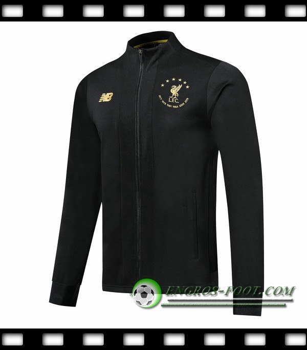 Engros-foot: Nouveaux Veste Foot FC Liverpool Noir Edition commemorative 2019/2020 Thailande