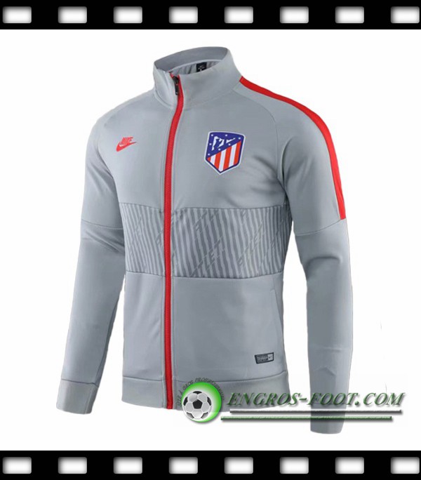 Engros-foot: Nouveaux Veste Foot Atletico Madrid Gris 2019/2020 Thailande