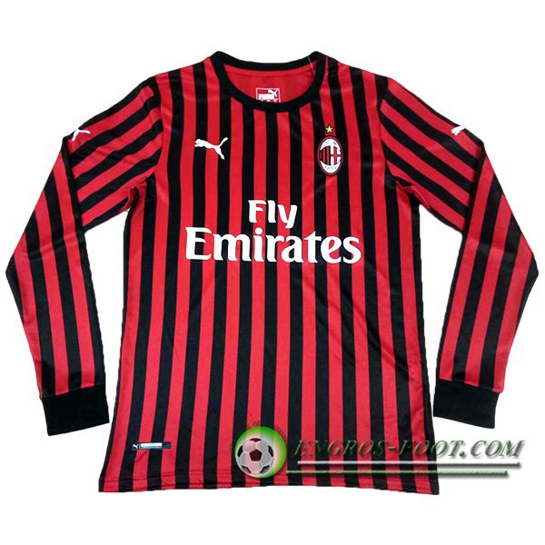 Engros-foot: Maillot de Foot Milan AC Domicile Manche longue 2019/2020 Thailande